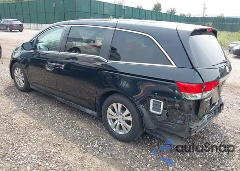 2014 Honda Odyssey Ex z USA, uszkodzony, nr VIN 5FNRL5H42EB134388